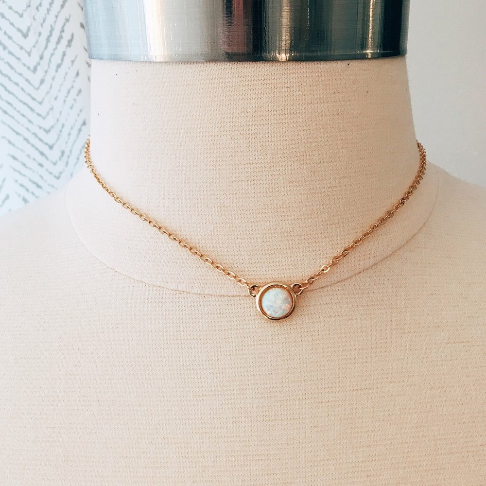 Stargaze Jewelry Opal Lili Choker Necklace Gold